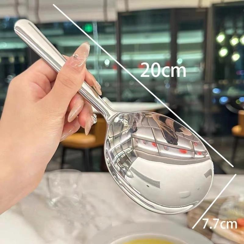 1/2 шт. половники из нержавеющей стали для подачи супа, риса, сервировочная ложка, отверстие для слива, термоизолированная ручка, кухонные принадлежности для ежедневного использования