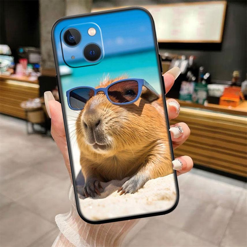 Cartoon  Capybara Cute Shell Phone Case for Samsung Galaxy Note 10 20 S23 S24 S25 Ultra FE Plus Edge Lite A02S A35 A07 A17