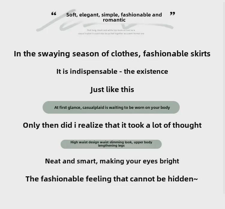 Retro High Waist Solid Color Long Skirt - Korean Style All-Match