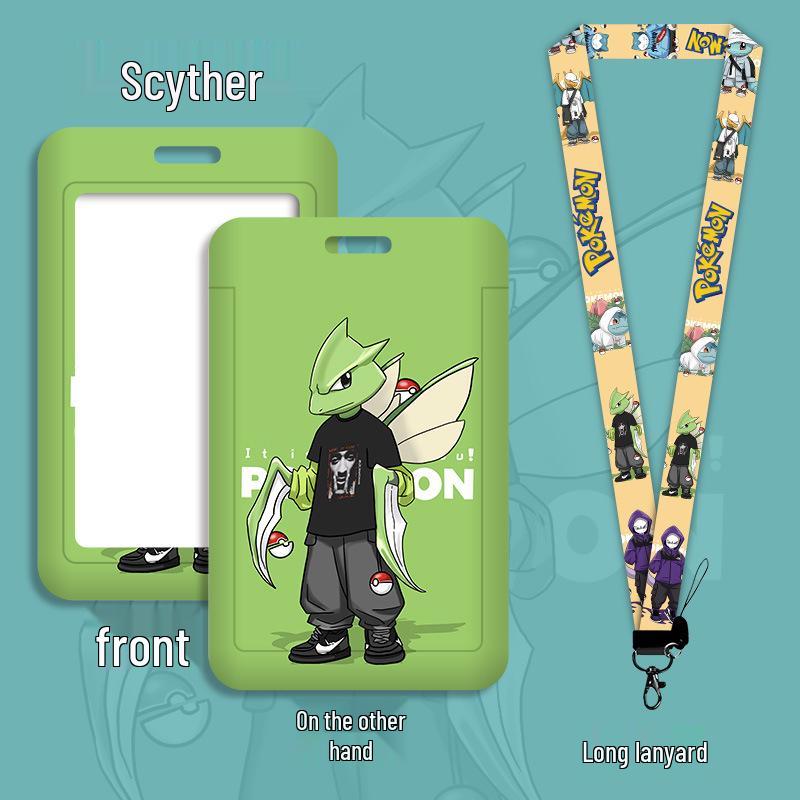 Cartoon Lanyard ID Holder for Students: School, Bus, Meal, or Work Badge