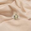 Натуральный зеленый аметист драгоценный камень 925 стерлинговое серебро ювелирные изделия ручной работы женское кольцо RR-46-5