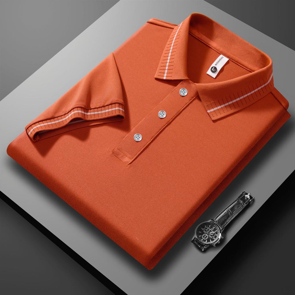 Поло с лацканами Мужская и женская рекламная футболка Поло Хлопок Ледяной шелк Деловой кэжуал С коротким рукавом Высококлассный топ