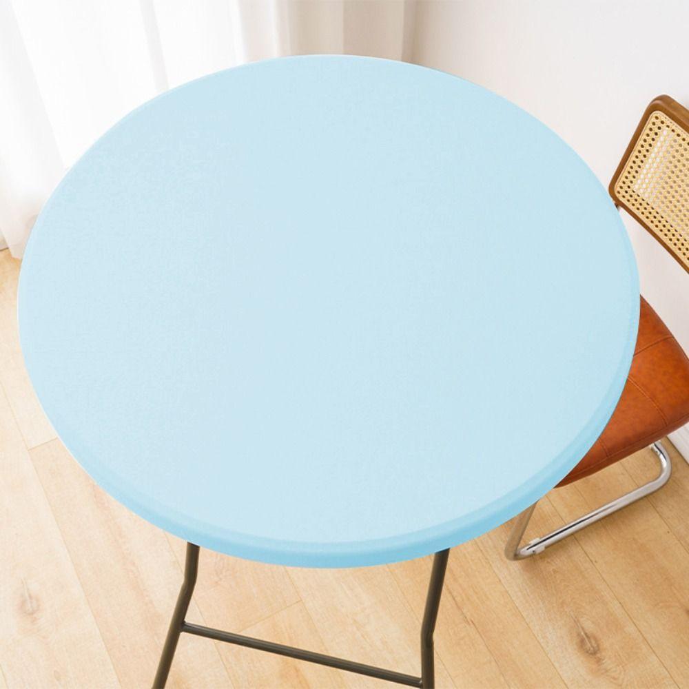 Waterproof Elastic Table Cover Milk Silk Table Mat Easy To Clean Dining Tablecloth Dining Table