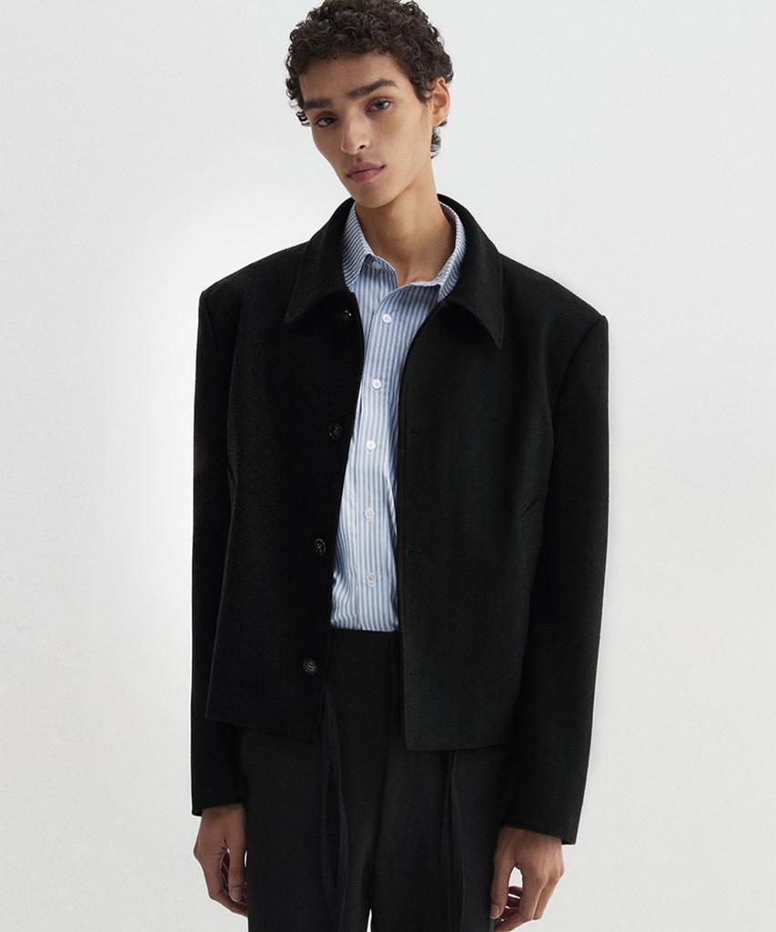 Dnsr Wool Crop Blouson Black