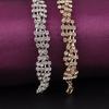 Fashion Women's Gold Silver Plated Clear Crystal Chain Bracelet Bangle Jewelry