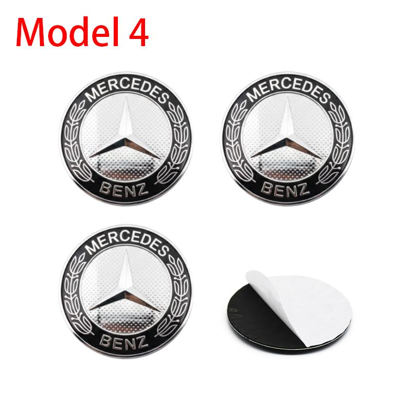 BNXP8 4Pc For Mercedes Benz C180 C200 C260 W124 W126 W140 W168 W176 56mm 60mm 65mm Car Wheel Hub Cap Center Sticker Emblem Badge Decal
