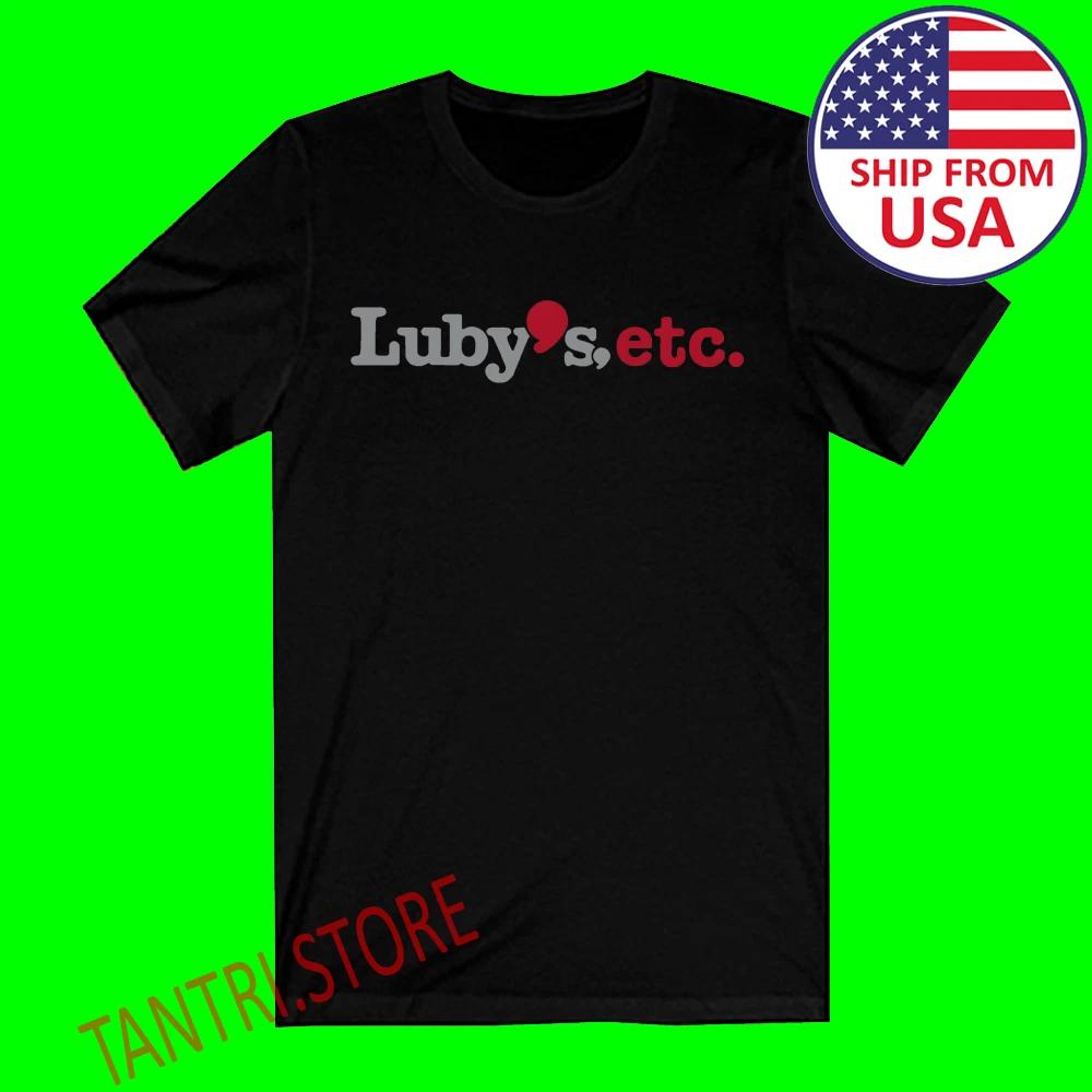 Кафетерий Luby's Мужская Черная Размеры от S до 3XL