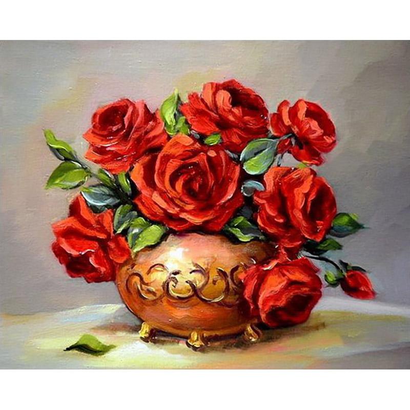 5d алмазная живопись цветок вышивка крестиком рукоделие DIY мозаика вышивка полная круглая дрель украшение со стразами домашнее настенное искусство