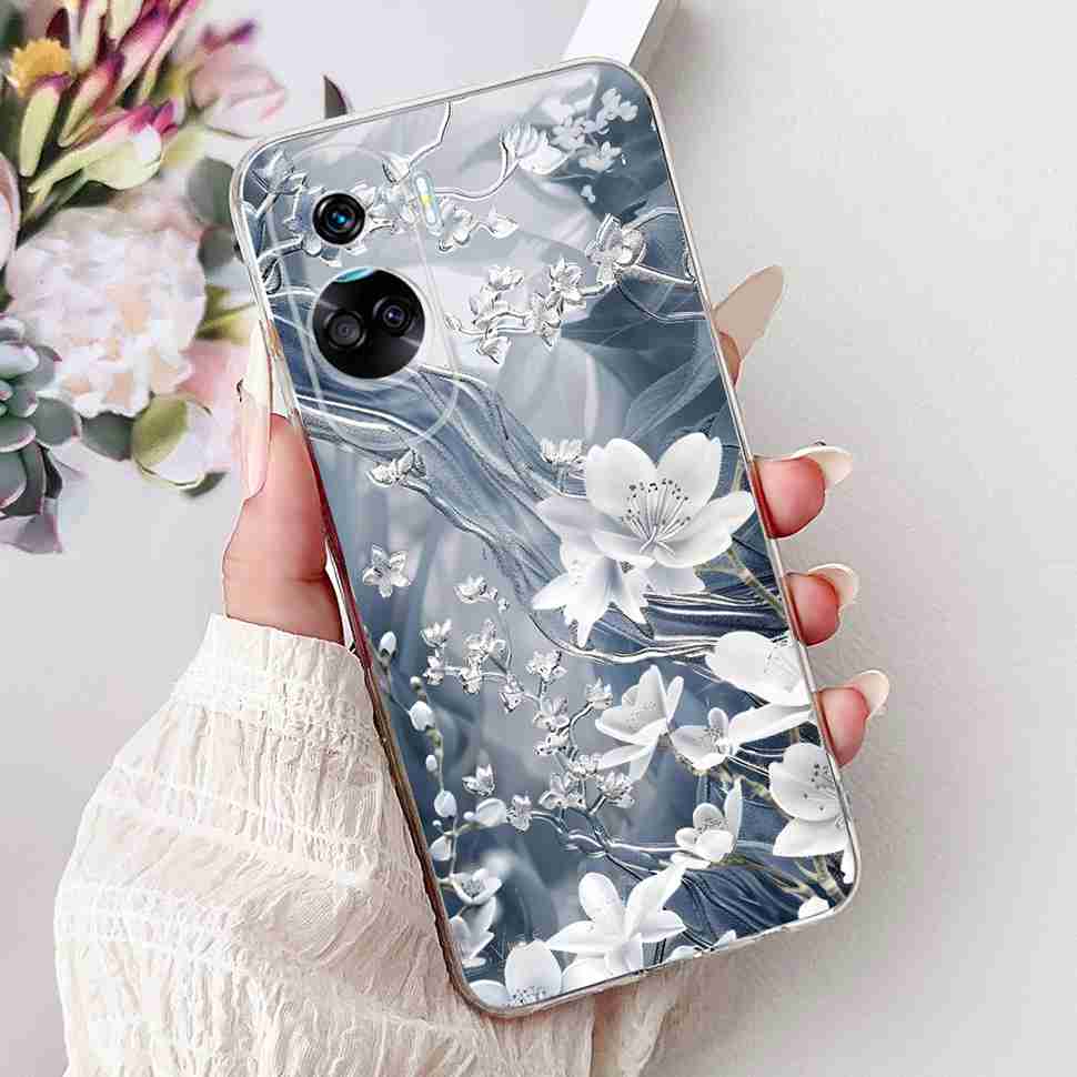 For Huawei Honor 90 Lite Case New Painted Flowers Soft Silicone TPU Cover For Honor 90 Lite CRT-NX1 6.7" Shockproof Phone Cases