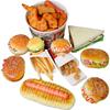 Display Simulation Kitchen Faux Fried Chicken Artificial Food Model Hamburger Fries Sandwish