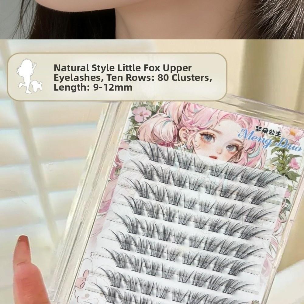Self Adhesive/Without Glue 80 Clusters False Eyelashes Anime Style False Eyelashes  Daily/Party