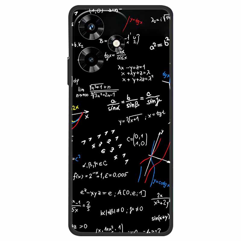 Чехол для Infinix Hot 30 X6831 Крутой Мультяшный Мягкий Силиконовый TPU Чехлы для Infinix Hot 30 Чехлы Hot30 6.78" 2023 Телефон Черный Funda