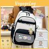 Style Cute College Cartoon Printed Student Backpack For Daily Use