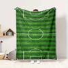 Soccer Field Flannel Blanket Throw Blanket Soft Warm Sofa Bed Camping Car home Decor Unique Christmas Gift C930535