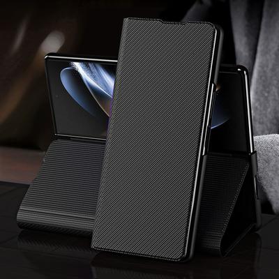 Складной Дизайн Роскошный Кожаный Чехол для Бизнеса для Samsung Galaxy Z Fold7 5G Fold 7 6 5 Fold5 Fold6 Fold3 Fold4 Fold2 Fold 4 3 2