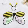 Cosplay Wing And Headband Ladybird Honeybee Wing Costume Accessories Insect Wing Fairy Wing for Halloween Parties Stage Performance