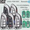 DR ID49 PCF7945P/7953P 315/433.9/868MHz Support CAS4 CAS4+ FEM BDC Upgrade Car Remote Key For BMW F X1 X3 X5 X6 X7 3 GT 1 3 5 7