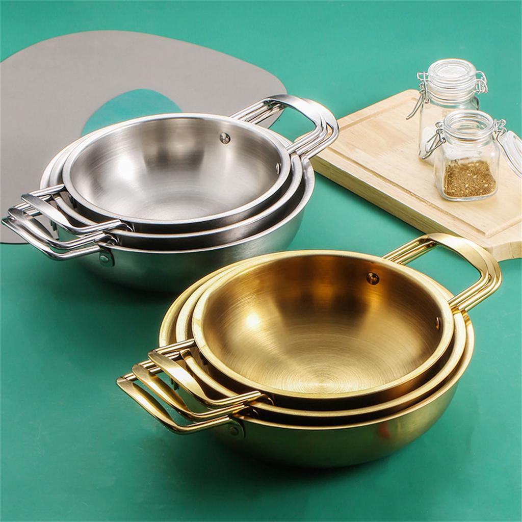 High Quality Stainless Steel Cooking Pan Effective Wok Baking Dish for Camping and Indoor Use In Durable Stainless Steel