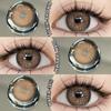 Eyeshare Gray Color Contact Lenses for Eyes Brown Eye Korean Colored Lenses Beautiful Pupil Eye Makeup Colorful Pink Lens 2pcs