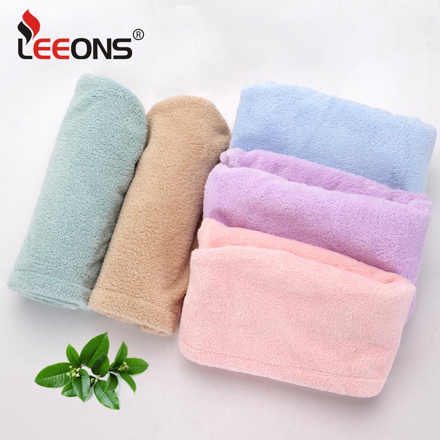 Hair Towels Wrap For Women Fast Drying Hair Turban Super Absorbent Wet Hair Wrap Towel With Button Dry Towel Cap For Bath