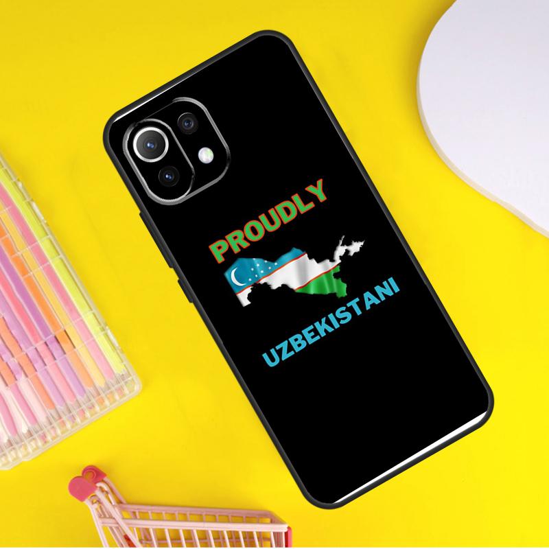 Чехол Флаг Узбекистана для Xiaomi 14 13 Ultra 11T 12T 13T 14T Pro POCO X7 Pro X3 X5 F3 F5 F6 M6 X6 Pro