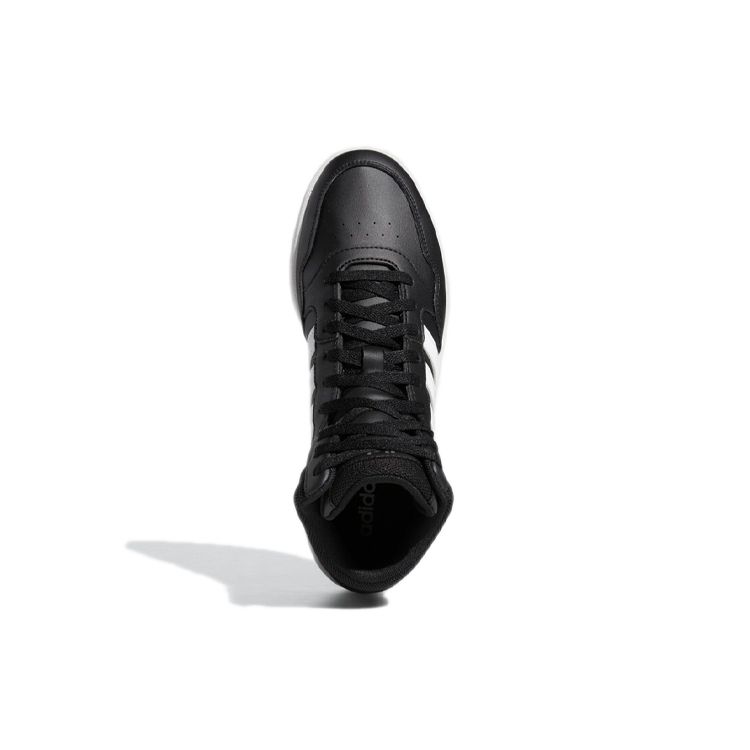 adidas Hoops 3.0 Mid Core Черные мужские кроссовки Cloud-White Grey-Six GW3020