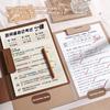 with Metal clip A4 File Folder Dual-use Writing Pad Fashion Test Paper Storage Organizer  Office