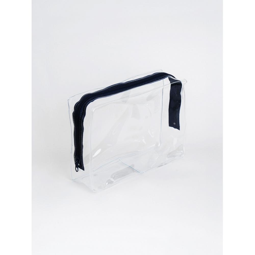 Daiso Clear Pouch, темно-синий