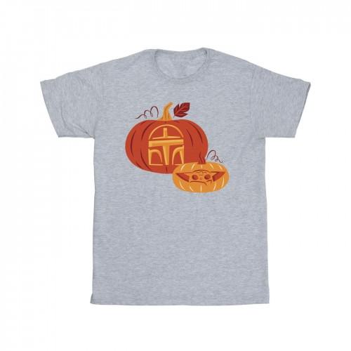 Star Wars: The Mandalorian Mens Pumpkin T-Shirt