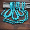 Fashion Bead Necklace, Turquoise Collarbone Chain, Bohemian Style Women's Retro Vacation Necklace
