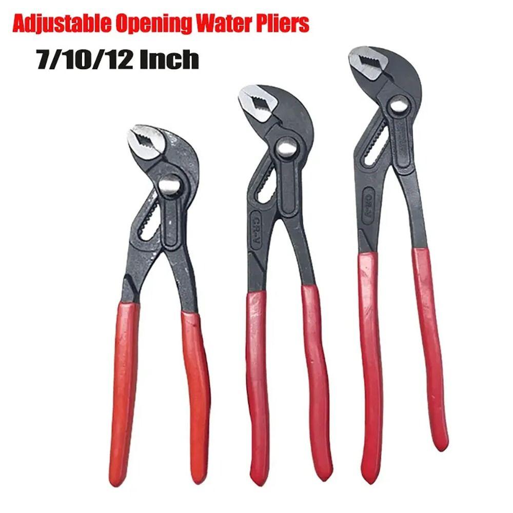 1Pcs Large Opening Water Pipe Plier Plumber Plumbing Waterpump Pliers Durable Clamp Wrench