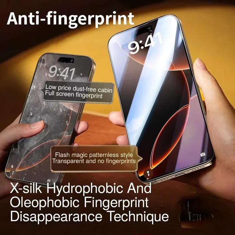 5 шт. Защитная пленка для экрана с защитой от шпионажа для iPhone 16E 14 11 12 13 15 Pro Max 7 8 Plus Mini X XR XS, стекло с установкой без пыли