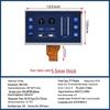 7-inch LCD Screen, 800x480, 50-pin, AT070TN92 VX Compatible, High Brightness, 5.5mm Thick, 45mm Short Ribbon Cable