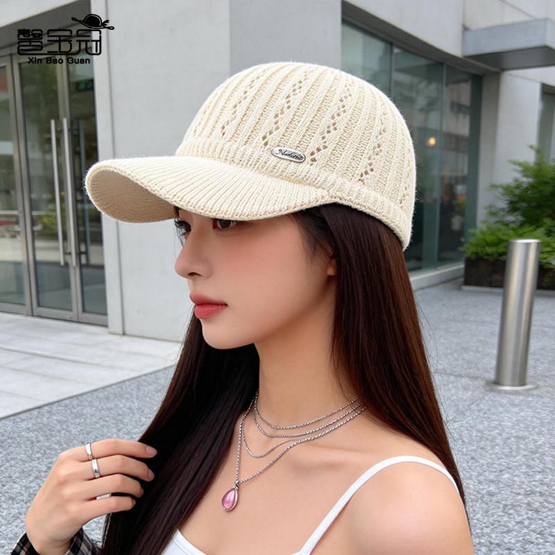 Breathable Knitted Cap With Sun Shield And Adjustable Design For Daily Outdoor Use