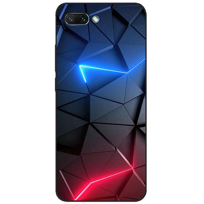 Чехол для Honor 10 мягкий силиконовый ТПУ задняя крышка телефона для Huawei Honor 10 Чехол Etui защитный с принтом coque черный ТПУ чехол