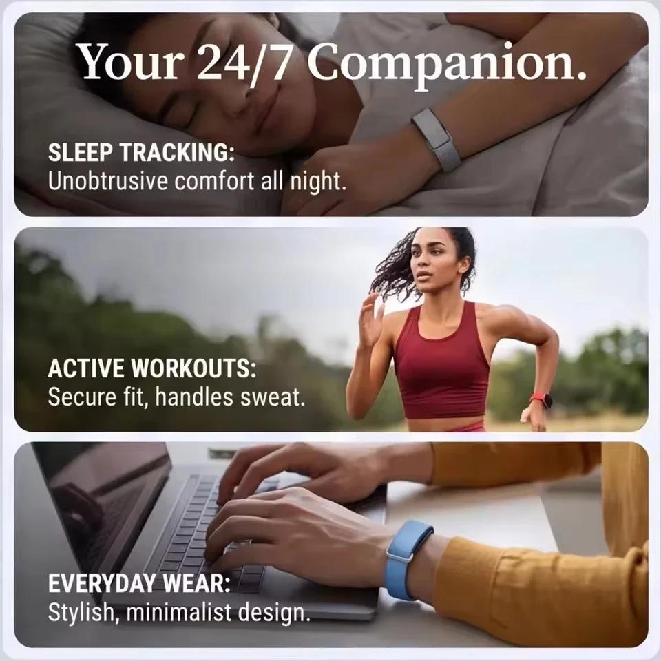 Металлический корпус + Официальный нейлоновый ремешок-петля для Google Fitbit Air Прочный браслет для Google Fitbit Air Удобные аксессуары для ремешка
