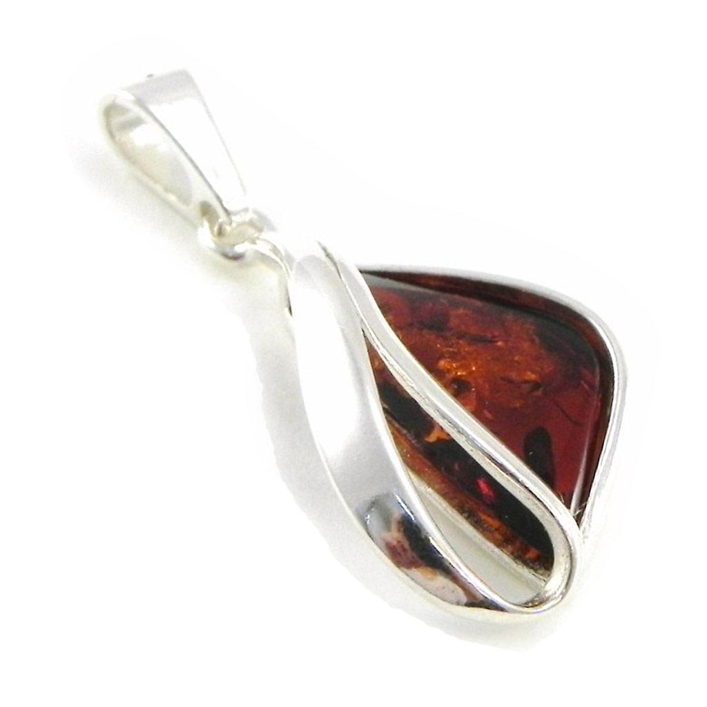 Les Trésors De Lily [I8955] - Silver Pendant 'Chloé' Amber