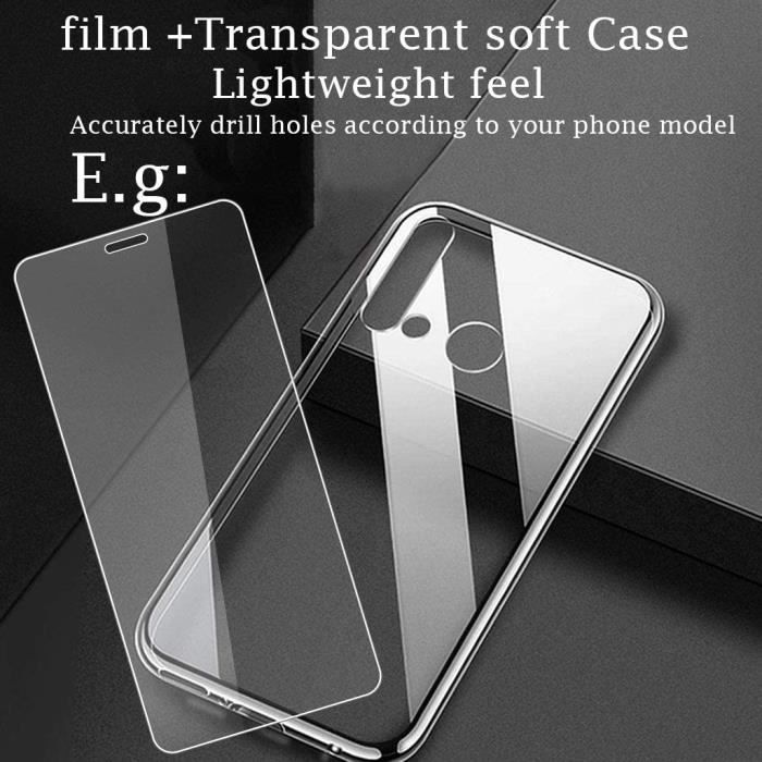 Coque - Clair - Galaxy A22 5G - Souple TPU - Protection écran - Transparente