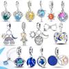 Оригинальный Sun Blue Earth Сердце Звезды Хрустальный Шар Бусина Подходит для Браслета Шармы Медь Женские Украшения Изготовление Diy Тонкий Подарок