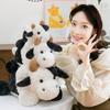 Lying Baby Goat&Cow Plush Doll 23/38cm Big Horns Goat Toys Cute Animal Plush Toys  Kids Gift