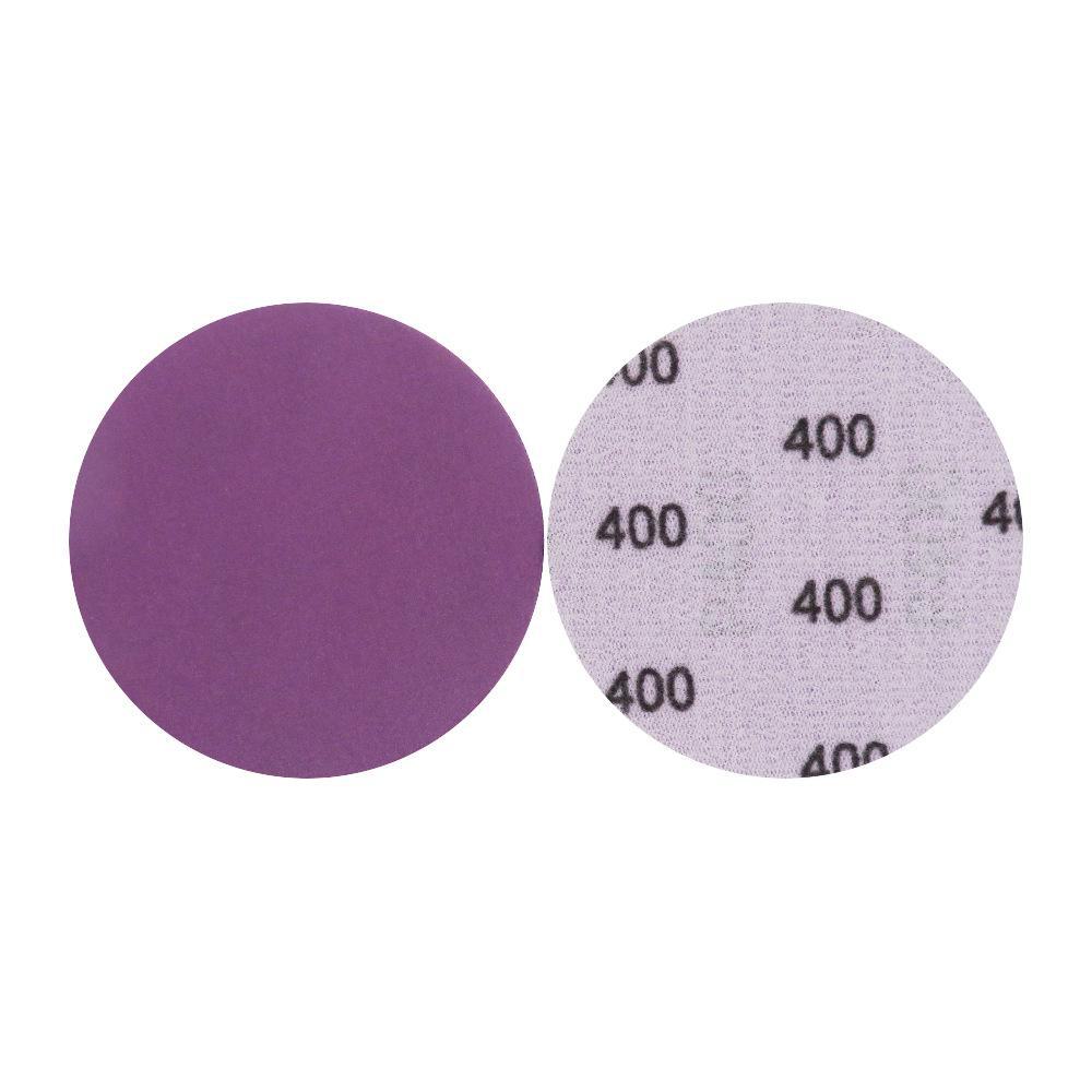 3" 75 мм фиолетовая самоклеящаяся флокированная наждачная бумага для полировки автомобильной краски