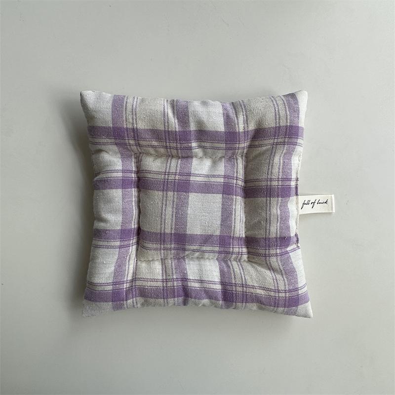 1шт корейский Ins обеденный стол кухонный клетчатый стеганый подстаканник из хлопка и льна