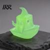 Halloween Themed Figurine 3D Printed Boat Figurine, Spooky Ghost Pumpkin Durable Ornament Ship Statue for Party Tabletop Home Decor Decorative