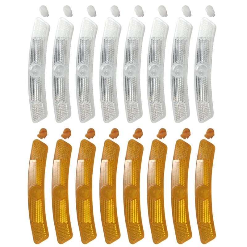 8 шт. Водонепроницаемые Велосипеды Предупреждающие Светоотражатели Безопасности Светоотражатели Спиц Колес Велосипедов