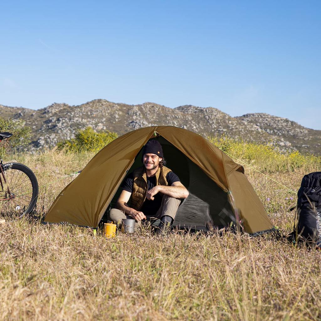 Официальная палатка Naturehike Shop, одноместная, легкая, компактная, с передней комнатой, для кемпинга, отдельно стоящая, давление воды 3000 мм, двухслойная, для гор