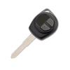 2 Buttons ABS + Metal Keyless Key Shell Car Remote Key Fob with ID46 Chip With Battery