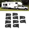 10PCS Organizer Clip Black Awning Hooks Hanger Hook RV Clothes Hanger RV Awning Hooks Clothes Hanger Organizer Tent Use