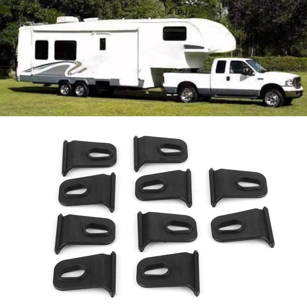 10PCS Organizer Clip Black Awning Hooks Hanger Hook RV Clothes Hanger RV Awning Hooks Clothes Hanger Organizer Tent Use