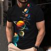 Men's 3D Printed Seven Star Bead Clothing Casual Short Sleeved Round Neck Fashionable Sports Top T-shirt