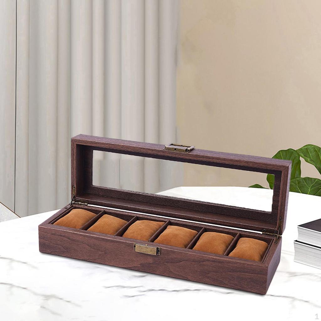 Box, Box ,Glass Window Lockable Cushion Dustproof Display Er, Travel Case Organizer Men